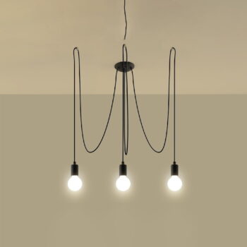 Čierne závesné svietidlo 300x300 cm Spider - Nice Lamps - Image 3