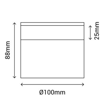 Čierne stropné svietidlo SULION Congo, ø 10 cm - Image 3