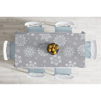 Vianočný obrus s prímesou bavlny Minimalist Cushion Covers Holly Night, 140 x 180 cm - Image 2