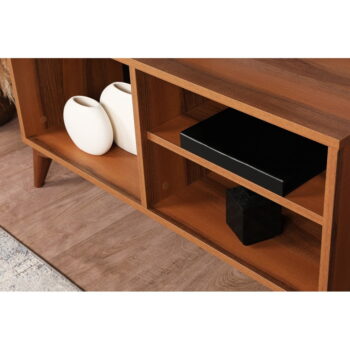 TV stolík v dekore orecha v prírodnej farbe 100x54 cm Zisino – Kalune Design – Obrázok 10