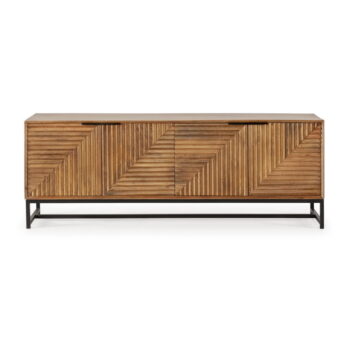 TV stolík z mangového dreva v prírodnej farbe 160x58 cm Nereida – Marckeric