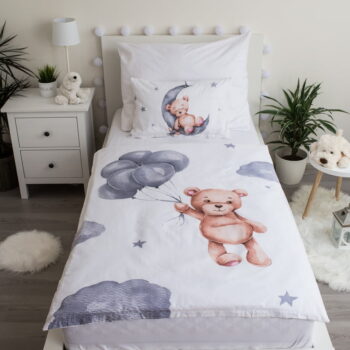 Bavlnené detské obliečky do postieľky 100x135 cm Teddy Bear – Jerry Fabrics – Obrázok 2