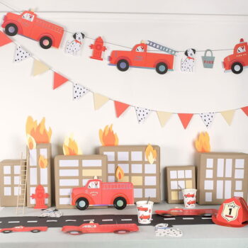 Girlanda Fire Truck – Meri Meri - Image 2