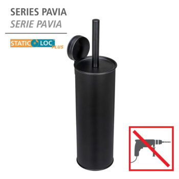 Čierna samodržiaca oceľová WC kefa Pavia – Wenko – Obrázok 3