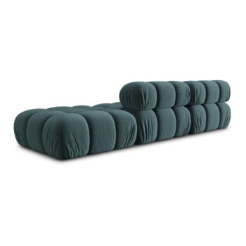 Zamatová pohovka v petrolejovej farbe 282 cm Bellis – Micadoni Home - Image 4