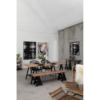 Konzolový stolík s doskou z borovicového dreva v prírodnej farbe 45x130 cm Hampstead – Premier Housewares - Image 5