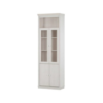 Biela vitrína z borovicového dreva 74x223 cm Anita – Støraa – Obrázok 2