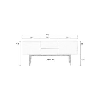 Komoda Zuiver High On Wood Double - Image 6