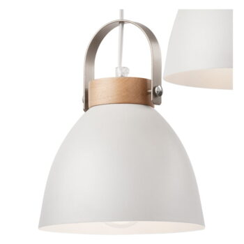 Biele závesné svietidlo s kovovým tienidlom ø 37 cm Danielle – LAMKUR - Image 5