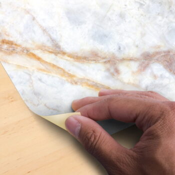Nálepka na podlahu Ambiance Authentic White Marble, 40 x 40 cm - Image 4