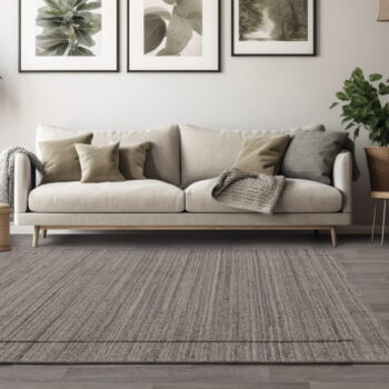 Sivý ručne tkaný vlnený koberec 160x230 cm Larson – Asiatic Carpets - Image 2