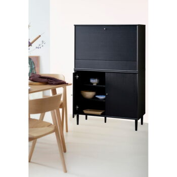 Čierna vinotéka v dekore jaseňa 89x136 cm Mistral - Hammel Furniture – Obrázok 3