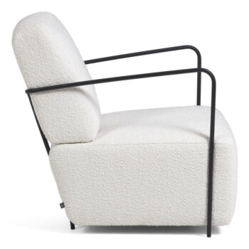 Biele kreslo Gamer - Kave Home – Obrázok 3