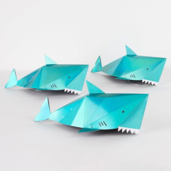 Papierové čiapky v súprave 8 ks Shark – Meri Meri - Image 6