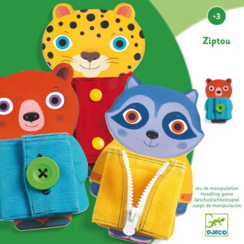 Detské drevené zapínacie zvieratká Djeco - Image 2
