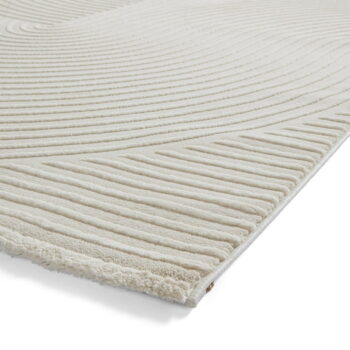 Krémovobiely umývateľný koberec z recyklovaných vlákien 160x230 cm Flores – Think Rugs - Image 9