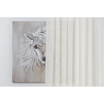 Krémová voálová záclona 140x245 cm Sable Crush – Mendola Fabrics - Image 3