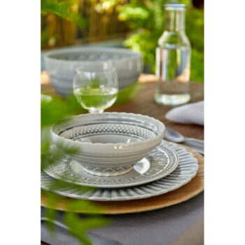 Sivý kameninový tanier Costa Nova Cristal, ⌀ 28 cm - Image 4