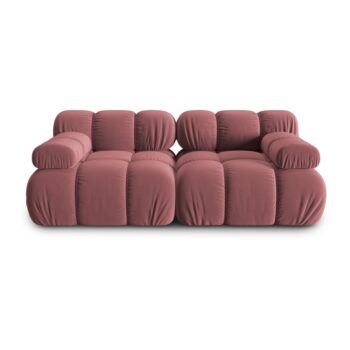 Ružová zamatová pohovka 188 cm Bellis – Micadoni Home