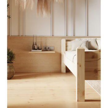 Jednolôžková posteľ z borovicového dreva v prírodnej farbe 90x200 cm Liva – Olivia Living - Image 8