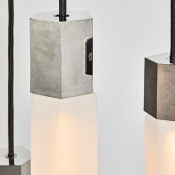 Sivé stmievateľné závesné svietidlo ø 6 cm Basalt – tala - Image 5
