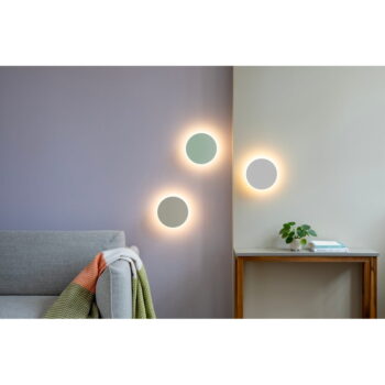 Svetlozelené LED nástenné svietidlo s časovačom/na diaľkové ovládanie na USB ø 19 cm Dot – Remember - Image 4