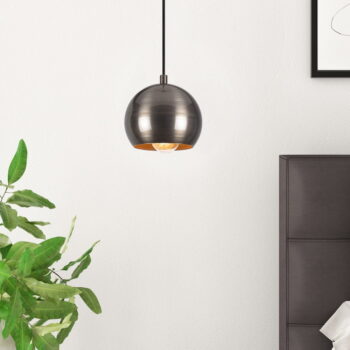 Závesné svietidlo v striebornej farbe s kovovým tienidlom ø 30 cm Berceste – Opviq lights - Image 3