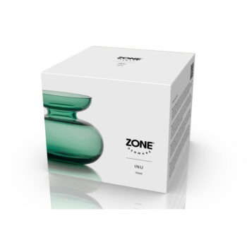 Zelená sklenená ručne vyrobená váza (výška 9 cm) Inu – Zone - Image 7