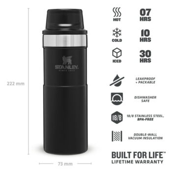 Čierna termoska 470 ml – Stanley - Image 6