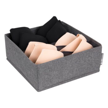 Sivý organizér do zásuvky s priehradkami Bigso Box of Sweden Drawer, 29 x 11 cm – Obrázok 2