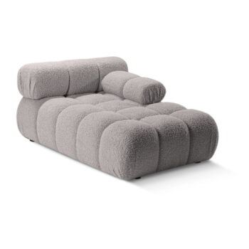 Svetlosivý modul pohovky z textílie bouclé (pravý roh) Bellis – Micadoni Home - Image 3