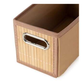 Bambusový úložný box v prírodnej farbe 15x31x15 cm – Compactor - Image 5