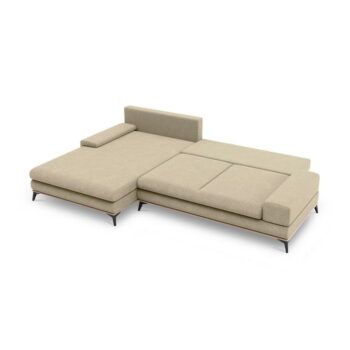 Béžová rozkladacia rohová pohovka Windsor & Co Sofas Planet, ľavý roh – Obrázok 4