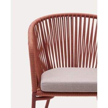 Záhradná stolička s výpletom vo farbe terakota Kave Home Yanet - Image 9
