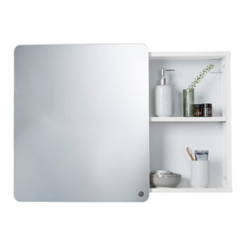 Biela závesná/so zrkadlom kúpeľňová skrinka 80x58 cm Color Bath – Tom Tailor - Image 6