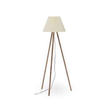 Stojacia lampa v prírodnej farbe s textilným tienidlom (výška 149 cm) Benicarlo – Kave Home - Image 6