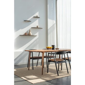 Hnedá polica z dubového dreva 40 cm Mu – Gazzda – Obrázok 4