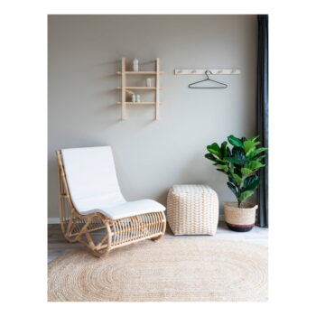 Bielo-béžový taburet Vapi – House Nordic - Image 3