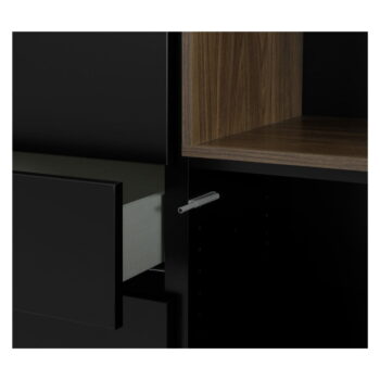 Vysoká komoda v dekore orecha v čierno-prírodnej farbe 120x133 cm Plain – Tenzo – Obrázok 10