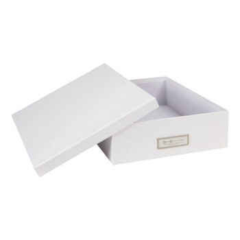 Biely úložný box s menovkou na dokumenty Bigso Box of Sweden Oskar, veľkosť A4 - Image 6