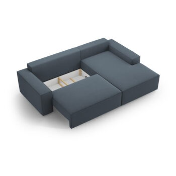 Modrá rozkladacia rohová pohovka (pravý roh) Jodie – Micadoni Home - Image 6