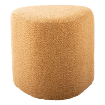 Žltý taburet z textílie buklé Ada – Leitmotiv – Obrázok 2