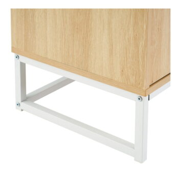 TV stolík v dekore brezy v prírodnej farbe 120x52,5 cm – Casa Selección – Obrázok 4
