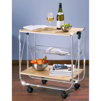 Servírovací stolík na kolieskach 40.5x68 cm Dinett – Wenko – Obrázok 3