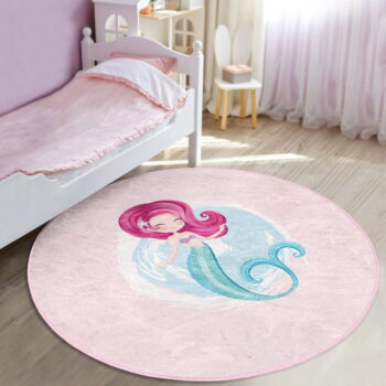 Ružový detský koberec ø 120 cm Comfort – Mila Home – Obrázok 3