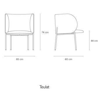 Čierne kreslo z imitácie kože Mogi - Teulat - Image 6