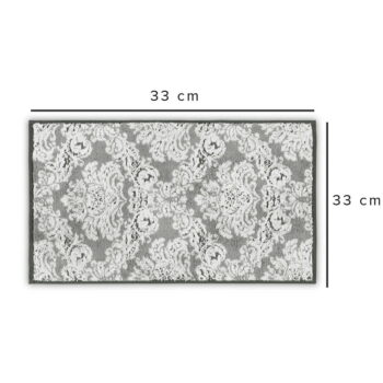 Sivý bavlnený uterák 33x33 cm Damask – Foutastic - Image 3