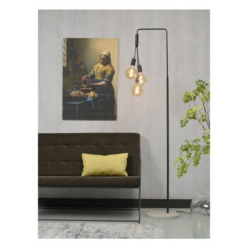 Čierno-sivá stojacia lampa s kovovým tienidlom (výška 190 cm) Oslo – it's about RoMi - Image 5