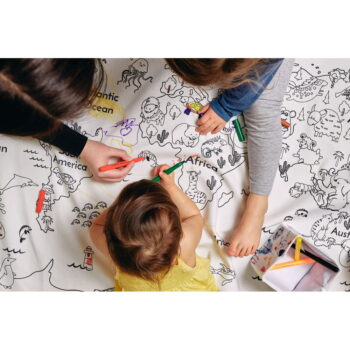 Vyfarbovací detský koberec Butter Kings Colouring World, ø 130 cm - Image 3