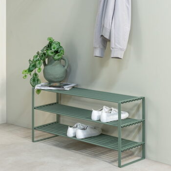 Zeleno-sivý kovový stojan na topánky Rex – Spinder Design - Image 4